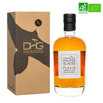 Whisky bio extra brut single malt FLAVIS Domaine des Hautes Glaces 70cl