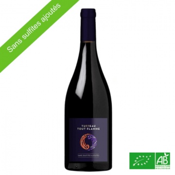 AOC Saumur Champigny rouge sans sulfites "Tuffeau tout flamme" 75cl - 12,5%vol