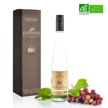 Eau de vie de Marc d'Alsace de Gewurztraminer bio