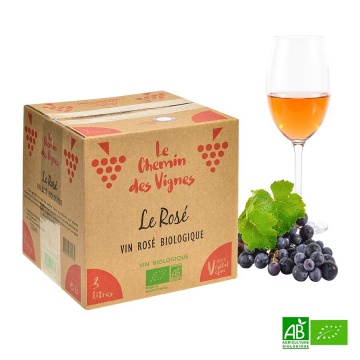 Rosé Bio Le chemin des vignes 3 litres 11,5%vol