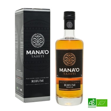 Mana'o Rhum ambré bio Tahiti Pure Canne 43%vol