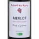 Merlot vin rouge biologique sans sulfite ajouté