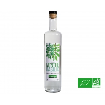 Liqueur Menthe Basilic bio 20%vol - 70cl